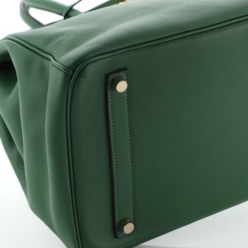  Hermes  Birkin Handbag Vert Bengale Swift with Gold Hardware 35 3