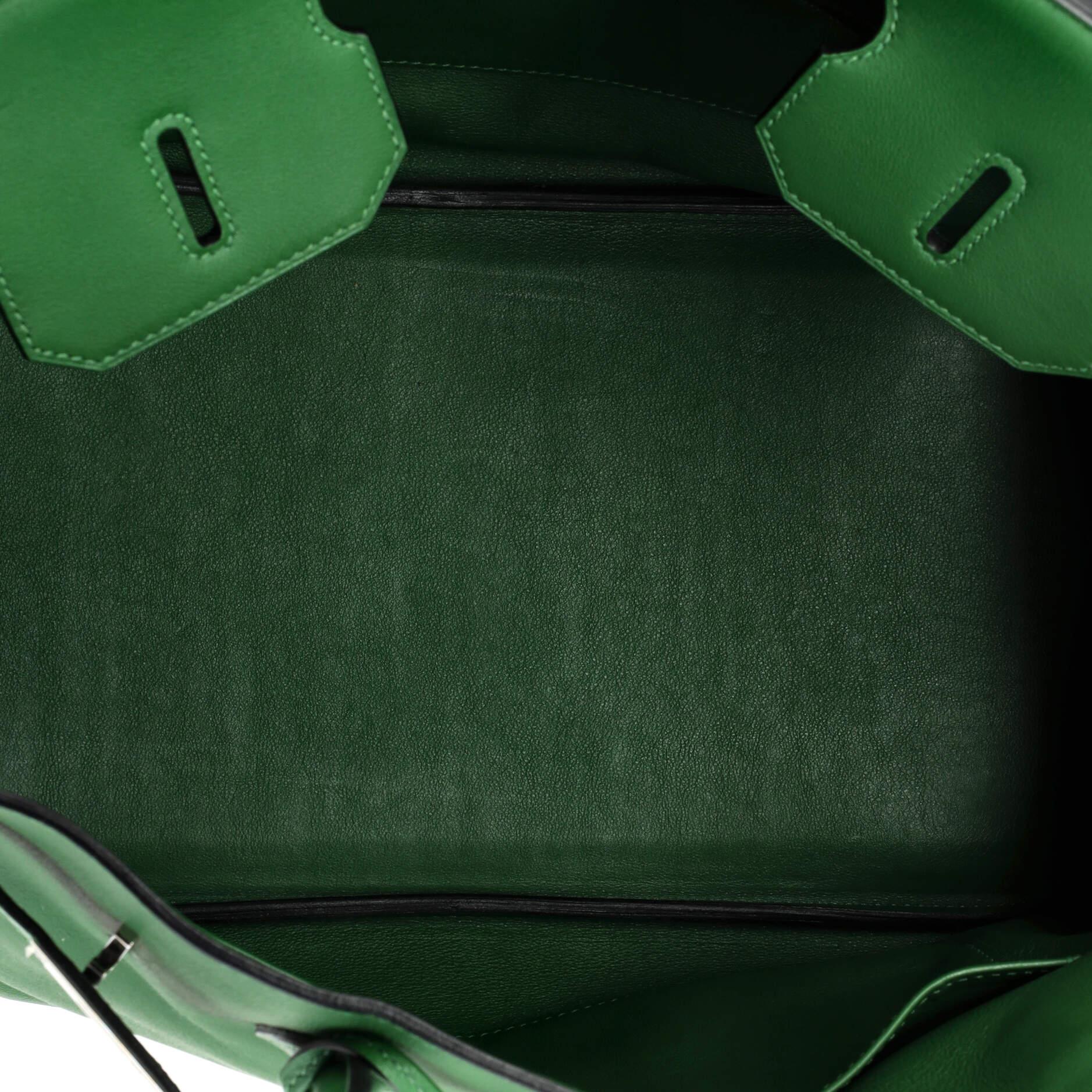 Hermes Birkin Handbag Vert Bengale Swift with Palladium Hardware 35 2