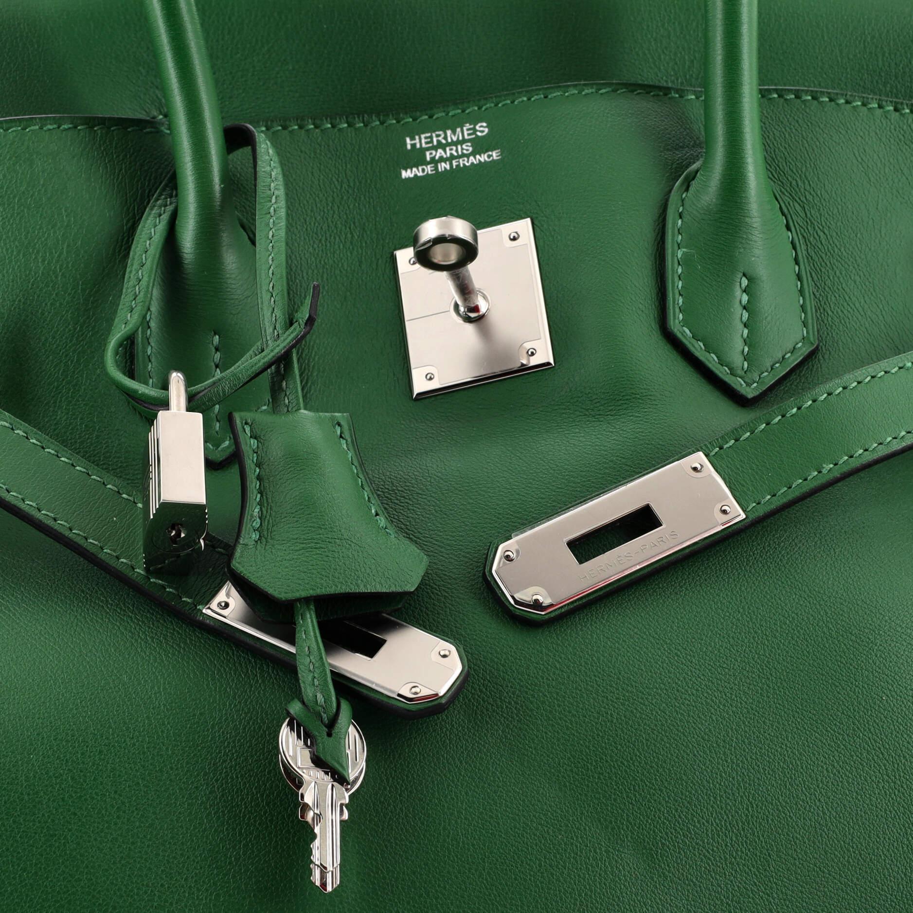 Hermes Birkin Handbag Vert Bengale Swift with Palladium Hardware 35 3