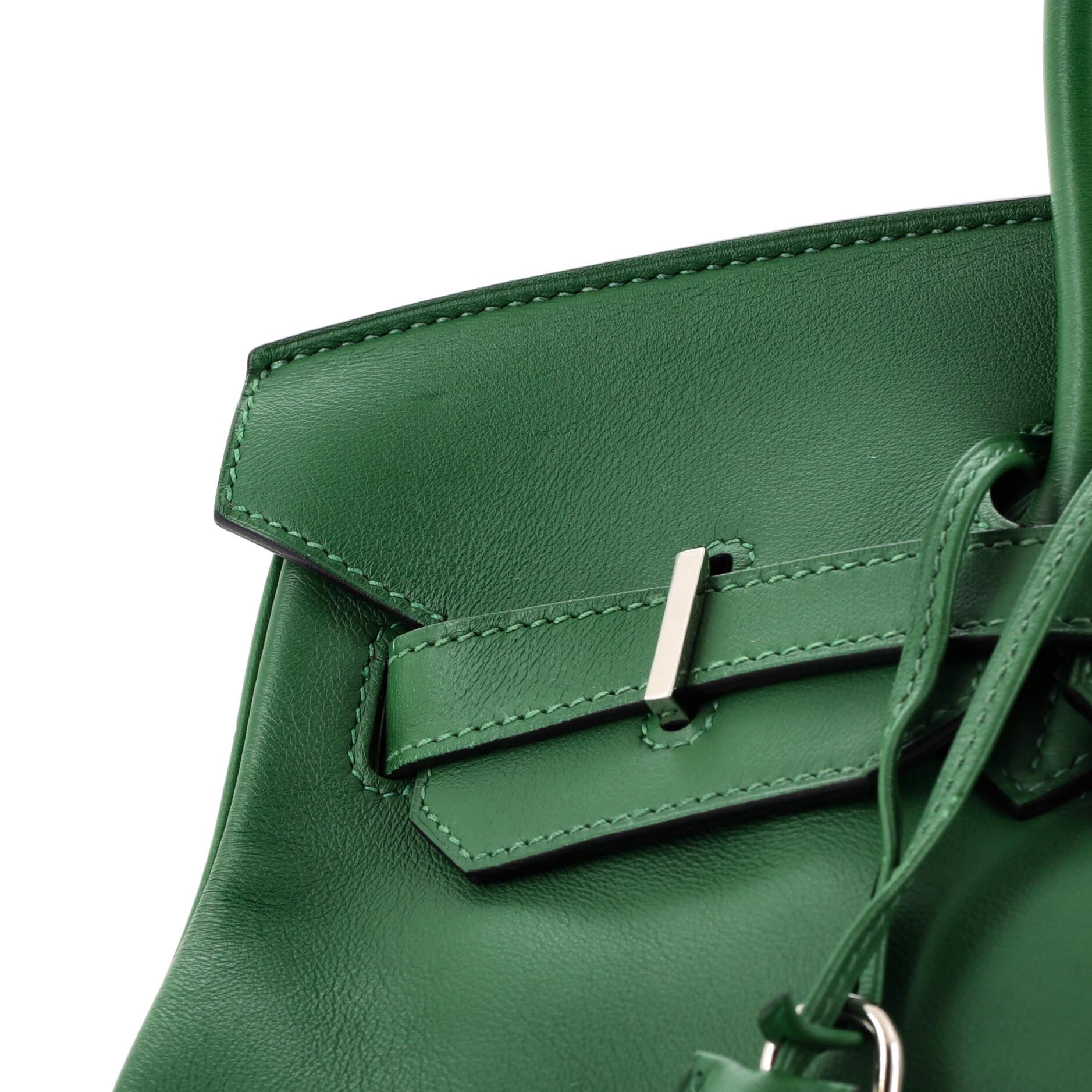 Hermes Birkin Handbag Vert Bengale Swift with Palladium Hardware 35 5