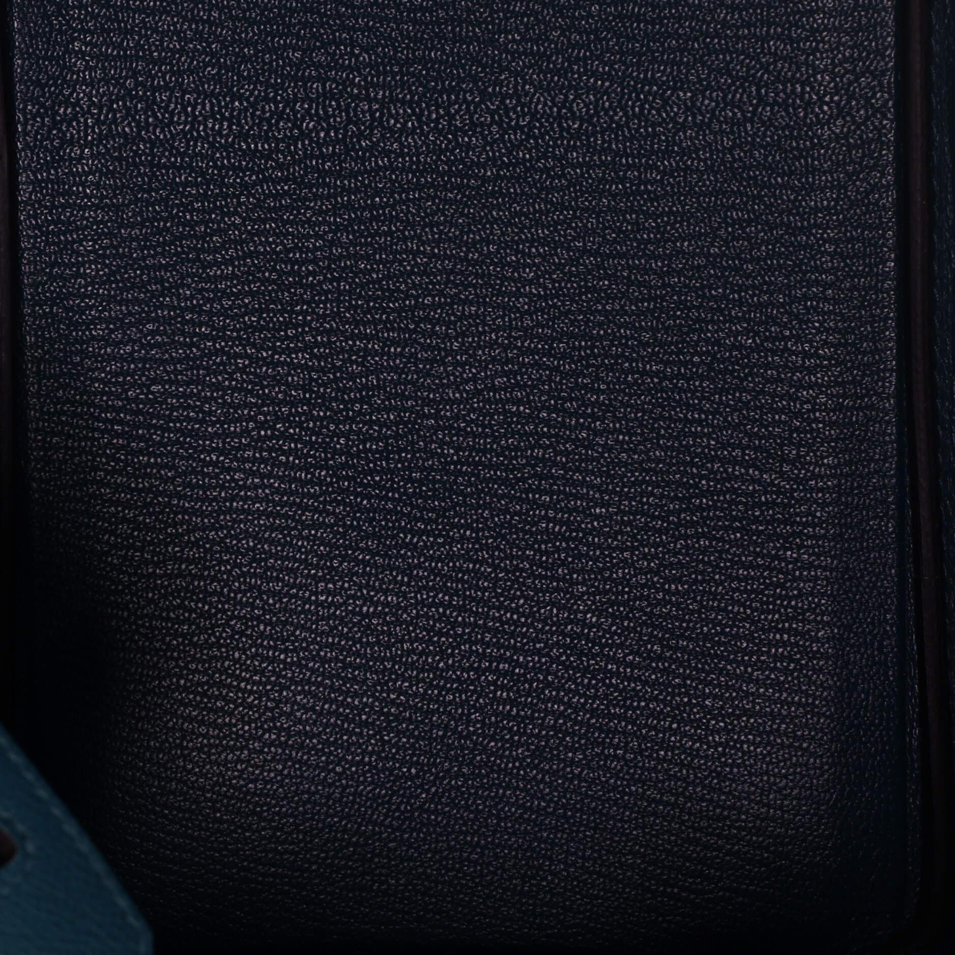 Hermes Birkin Handbag Vert Bosphore Epsom with Palladium Hardware 30 2