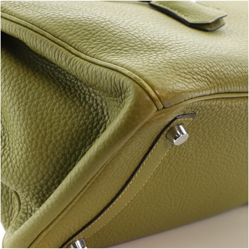 Hermes Birkin Handbag Vert Chartreuse Clemence with Palladium Hardware 30 1