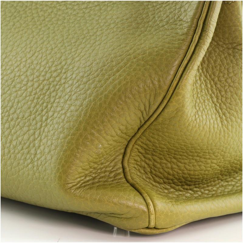 Hermes Birkin Handtasche Vert Chartreuse Clemence mit Palladium Hardware 30 3