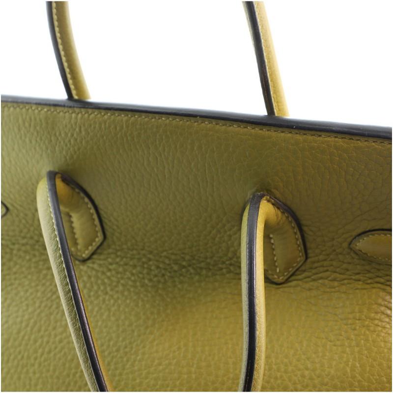 Hermes Birkin Handbag Vert Chartreuse Clemence with Palladium Hardware 30 3