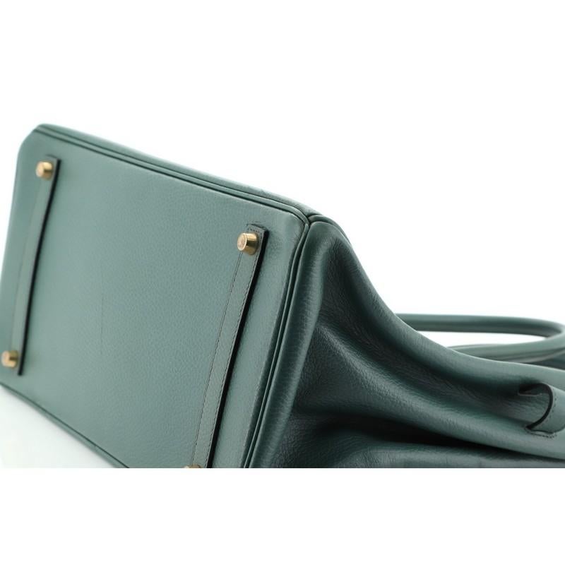 Hermes Birkin Handbag Vert Clair Ardennes with Gold Hardware 35 4