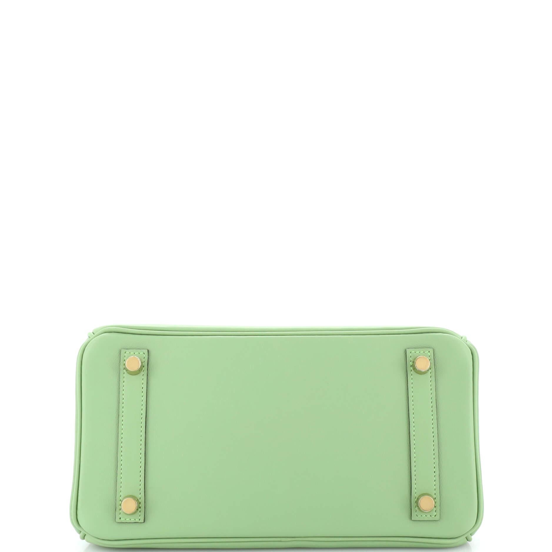 Hermes Birkin Handbag Vert Criquet Swift with Gold Hardware 25 1