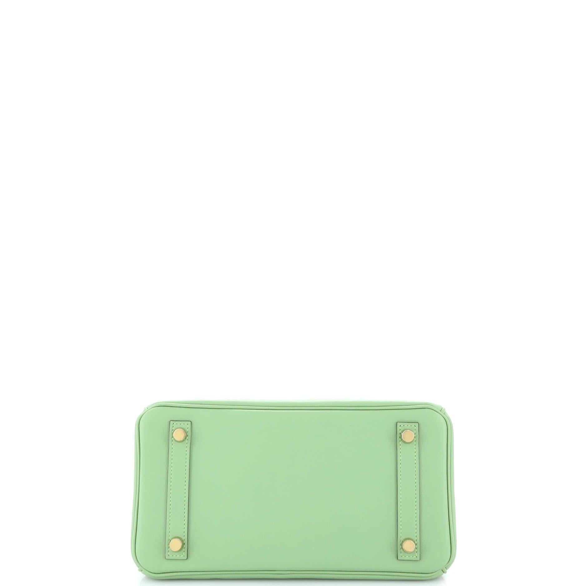 Hermes Birkin Handbag Vert Criquet Swift with Gold Hardware 25 1