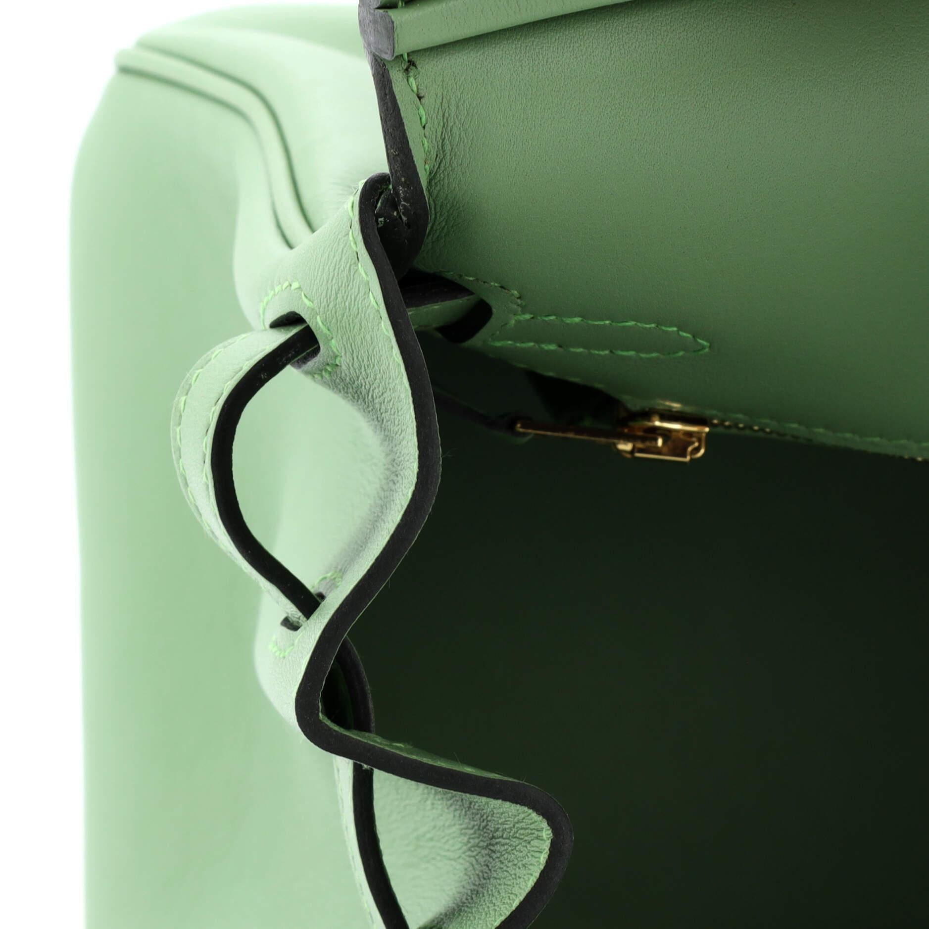 Hermes Birkin Handbag Vert Criquet Swift with Gold Hardware 25 5