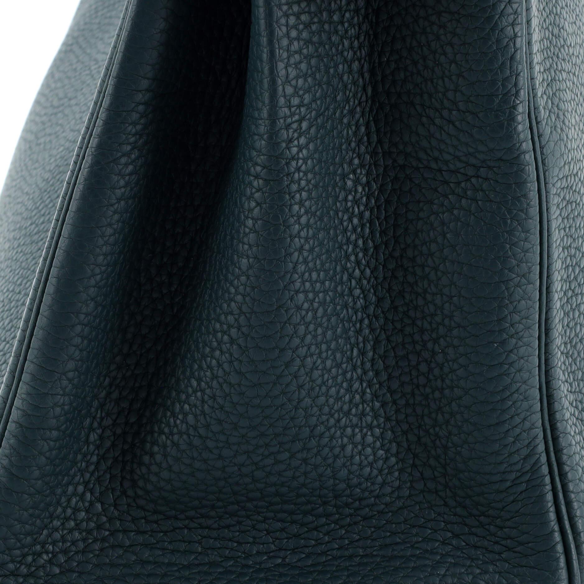 Hermes Birkin Handtasche Vert Cypress Clemence mit Gold Hardware 30 im Angebot 4