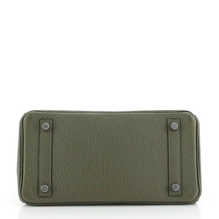 Hermès Birkin 25 Vert Olive Salvator Lizard with Palladium Hardware - – ZAK  BAGS ©️