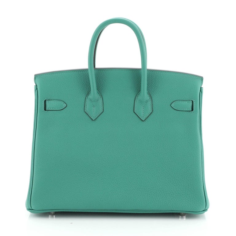 Hermes Birkin Handbag Vert Verone Togo With Palladium Hardware 25 at ...