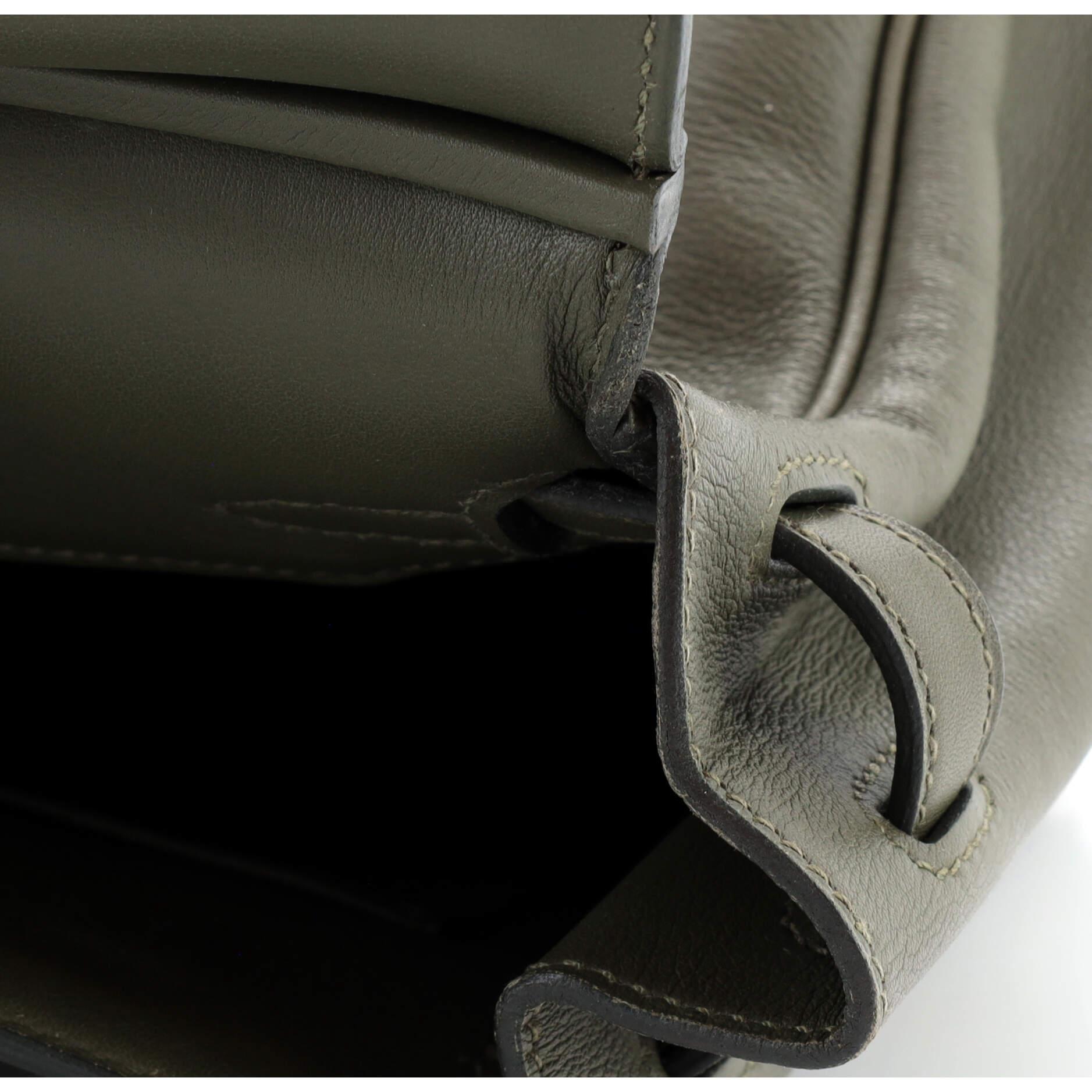 Hermes Birkin Handbag Vert Veronese Swift with Palladium Hardware 25 For Sale 9