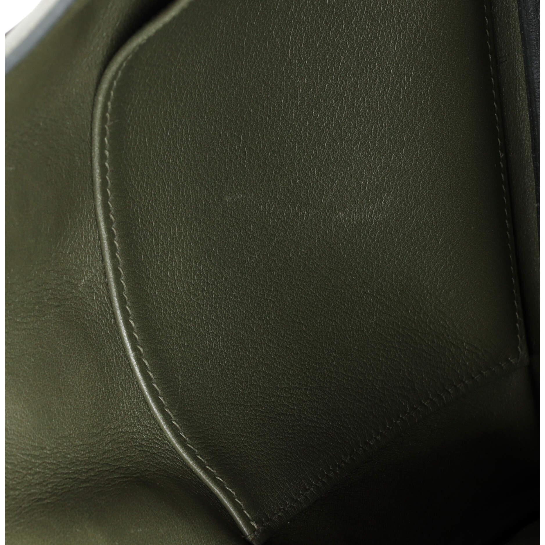 Hermes Birkin Handbag Vert Veronese Swift with Palladium Hardware 25 For Sale 10