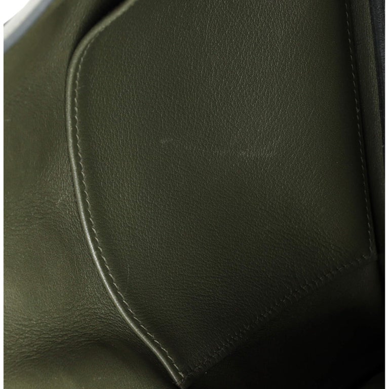 Hermès Vert Vertigo Swift Birkin 25cm Palladium Hardware