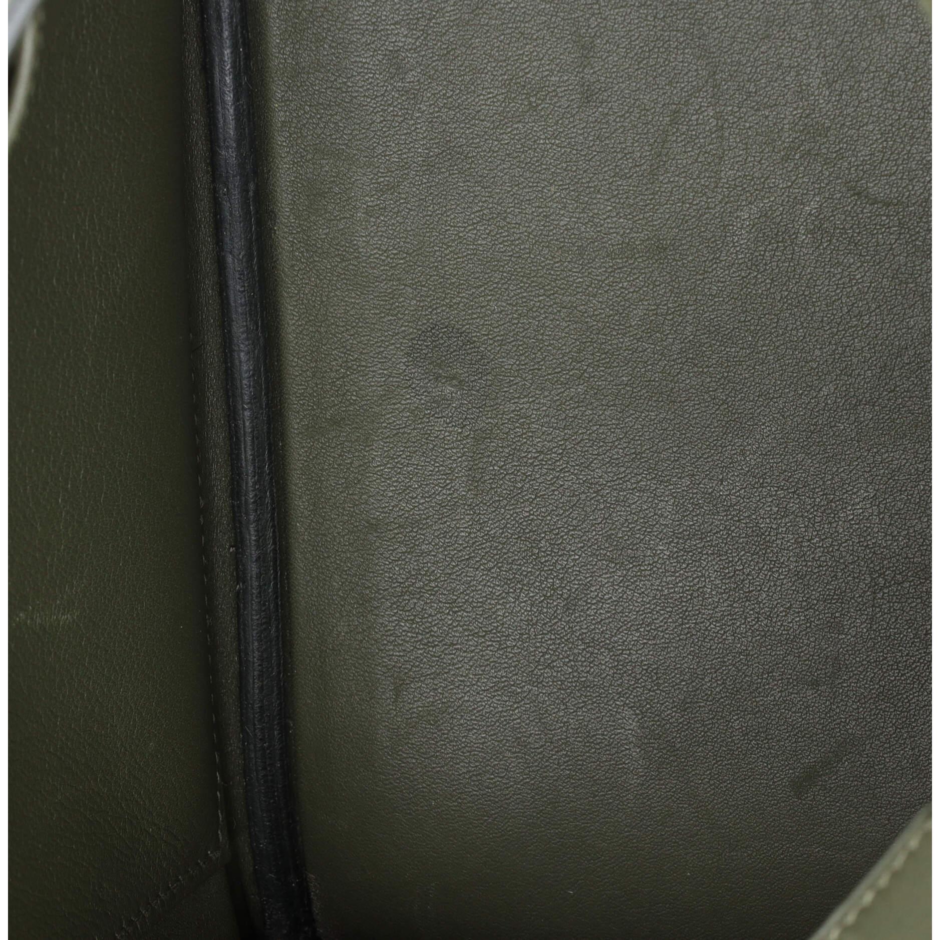 Hermes Birkin Handbag Vert Veronese Swift with Palladium Hardware 25 For Sale 11