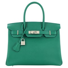 Hermes Olive Green Togo Leather Special Order 35cm Birkin Bag GHW at 1stDibs