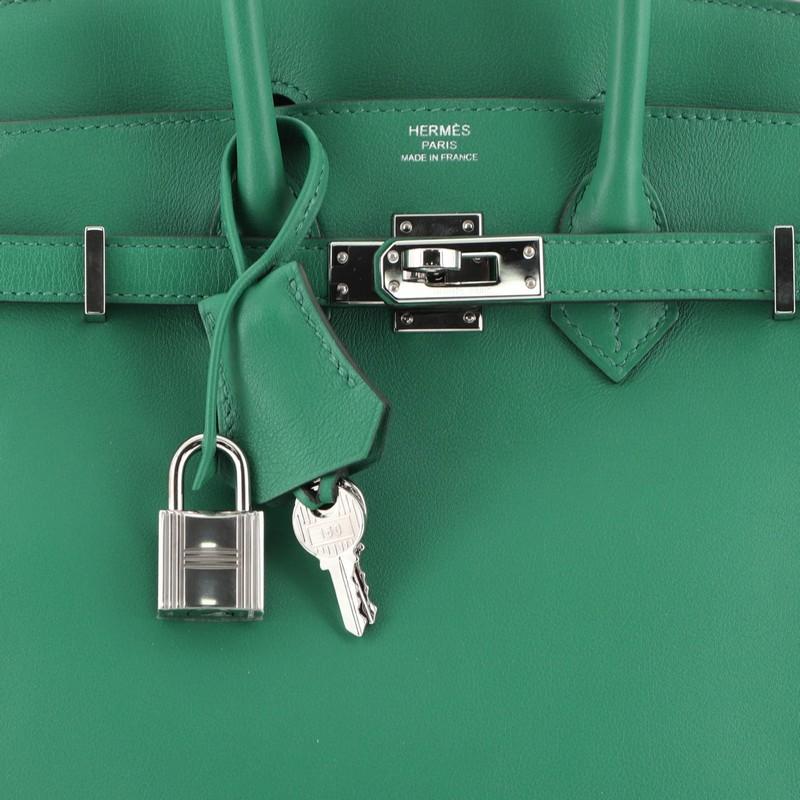 Hermes Birkin Handbag Vert Vertigo Swift With Palladium Hardware 25  1