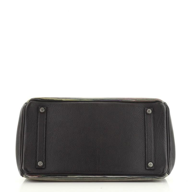 Hermes Birkin Handbag Vibrato And Togo 35 In Good Condition In NY, NY