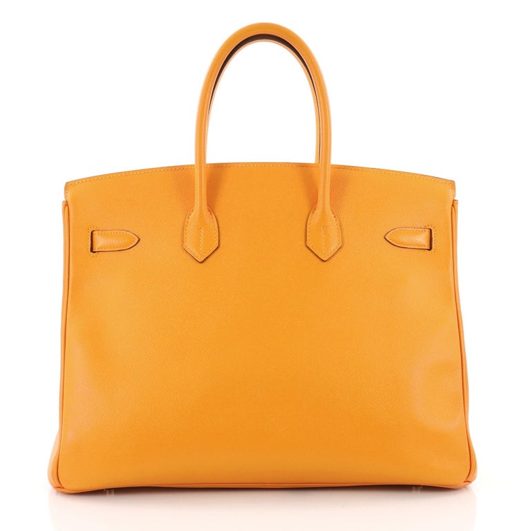 Hermes Birkin Handbag Yellow Epsom with Gold Hardware 35 at 1stDibs