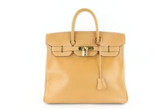Hermès Birkin Haut à Courroies Gold 32 1hz1130 Brown Leather Satchel