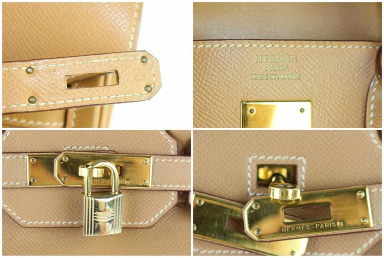 Hermès Birkin Haut à Courroies Gold 32 1hz1130 Brown Leather Satchel ...
