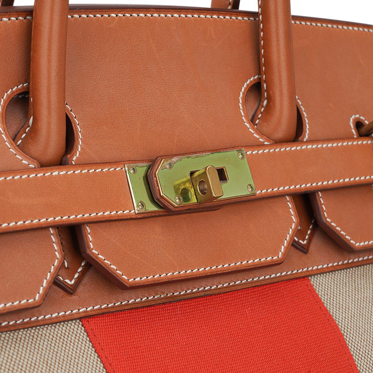 Hermes Haut a Courroies HAC 40 Flag Limited Edition Birkin Bag For Sale 6