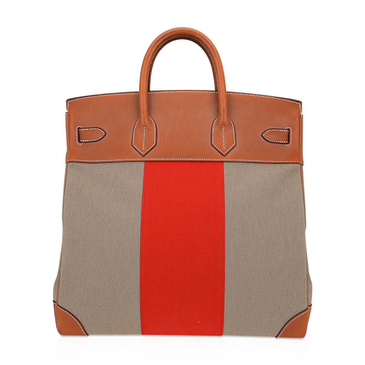 Hermes Haut a Courroies HAC 40 Flag Limited Edition Birkin Bag For Sale 2