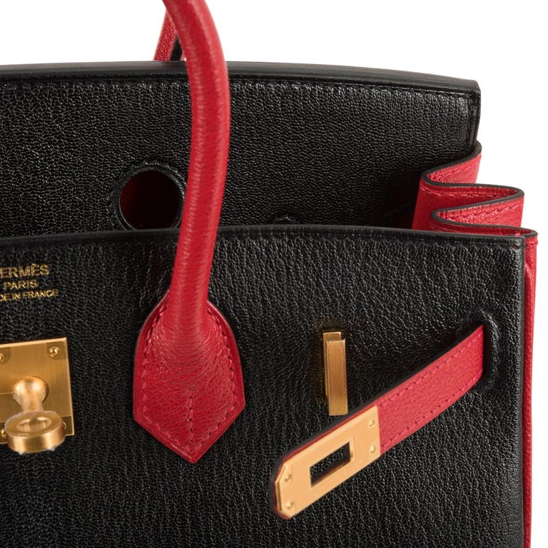 Hermes Kelly 25 HSS Sellier Rouge Casaque Chevre Brushed Gold – JaneFinds