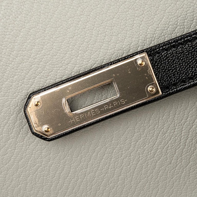 Hermes Birkin HSS 30 Bag Gris Perle Black Chevre Leather Permabrass Ha –  Mightychic
