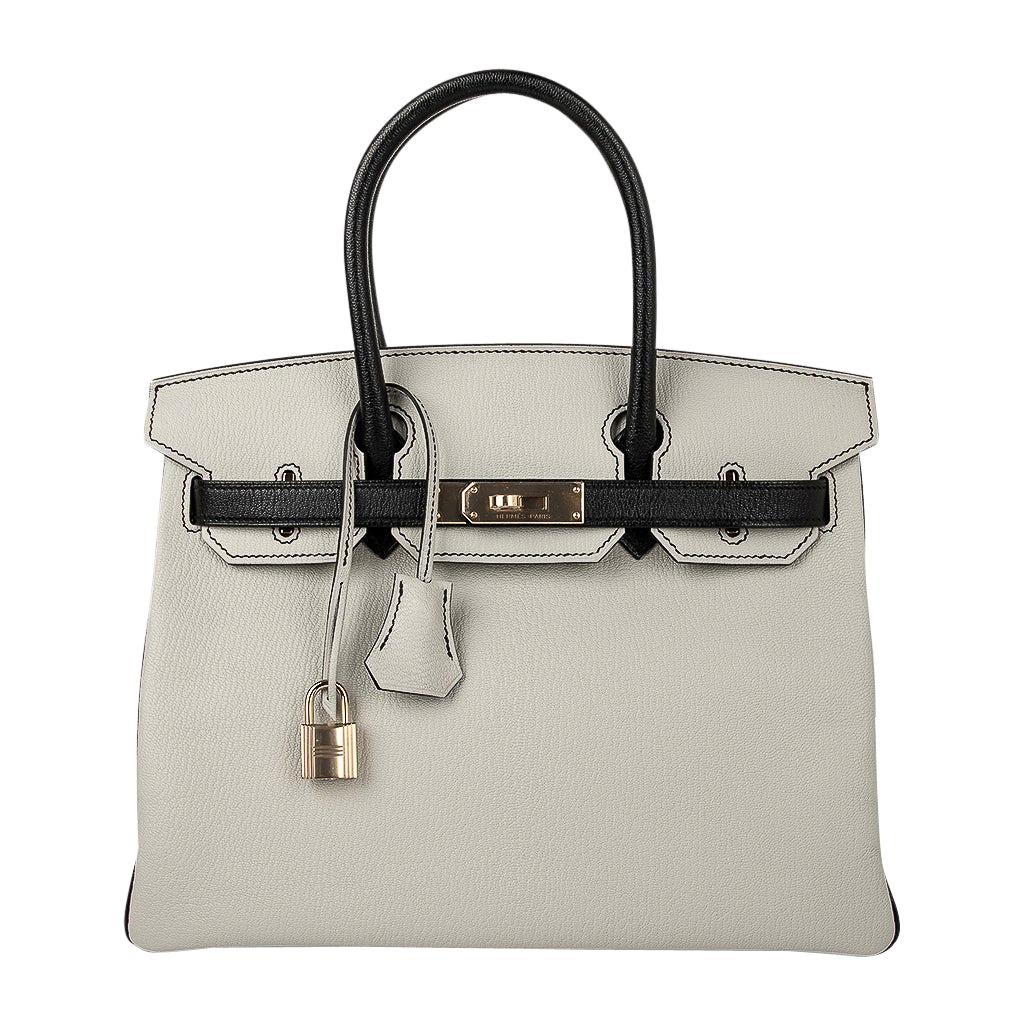 Hermès - Hermès Birkin 30 Epsom Leather Handbag-Noir Silver Hardware