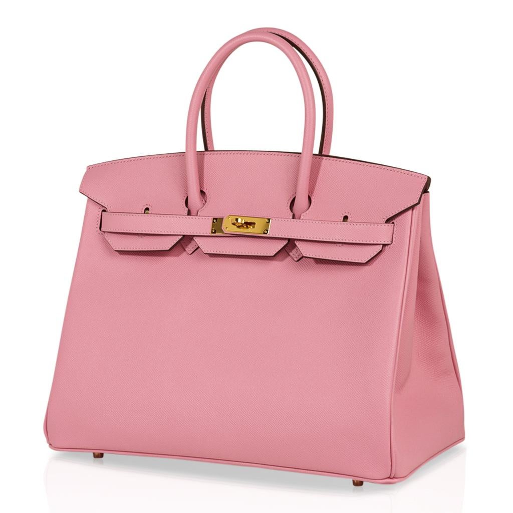 Hermes Birkin HSS 35 Bag Rose Confetti / Rubis Gold Hardware Epsom ...