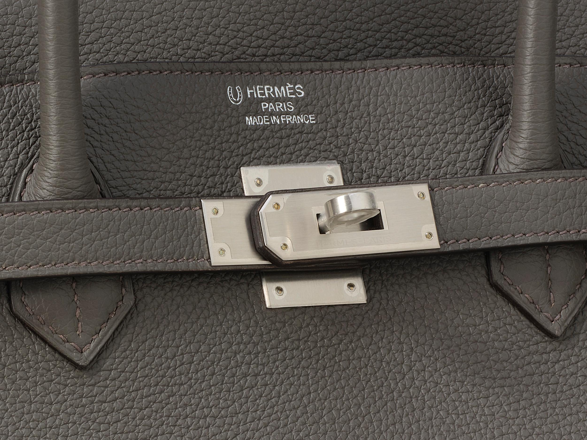 Women's or Men's Hermès Birkin HSS 40 Gris Etain/Anemone Togo Palladium Hardware