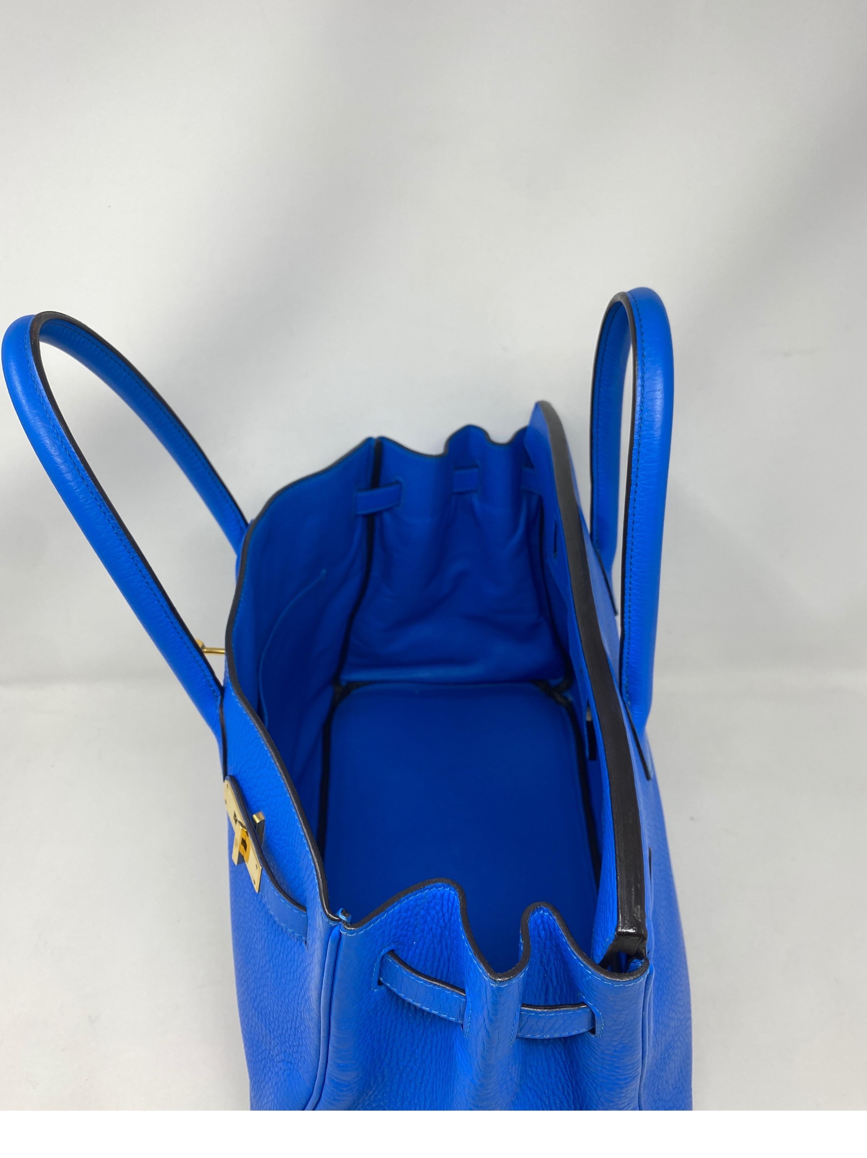 Hermes Birkin Hydra Bleu 35 Bag 6