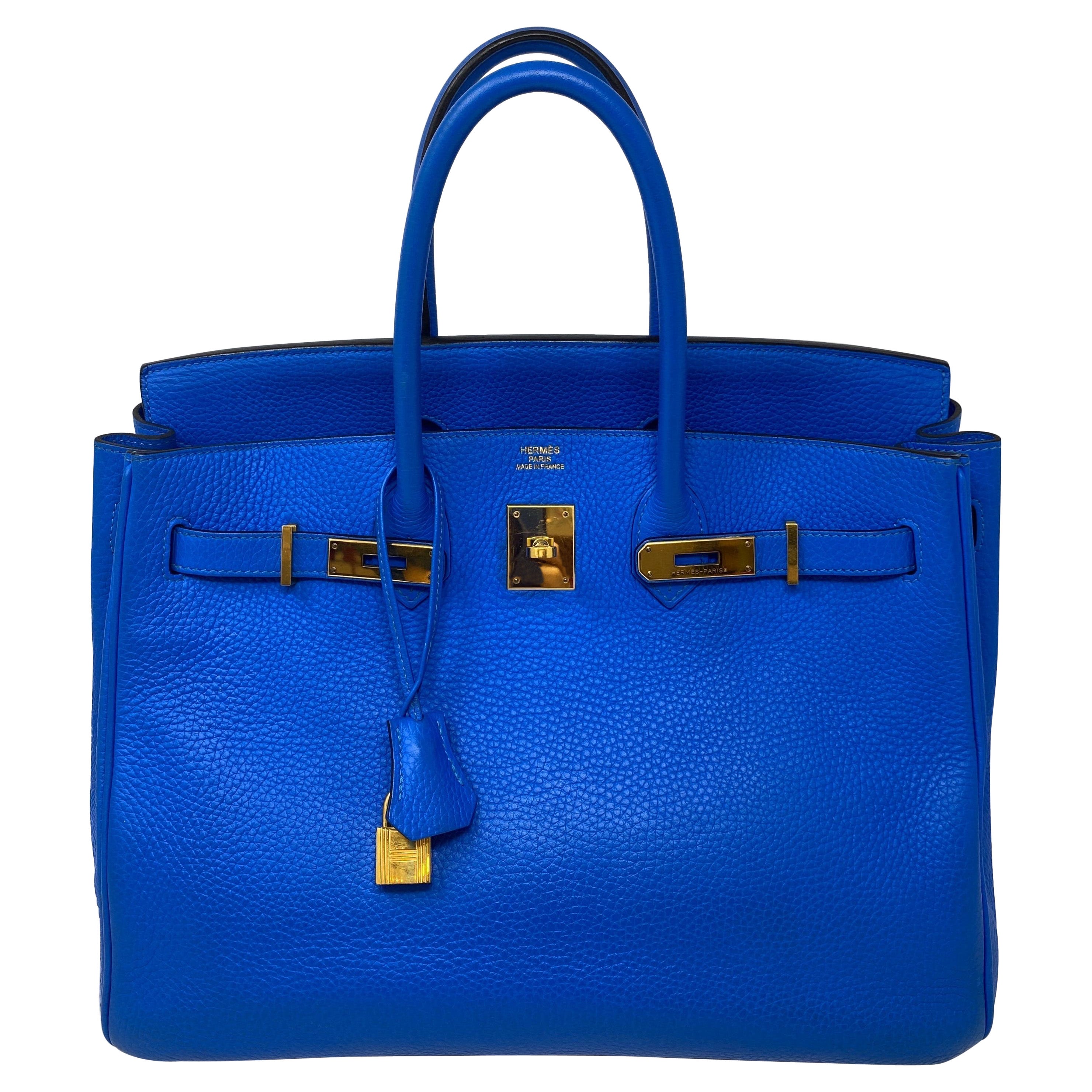 Hermes Birkin Hydra Bleu 35 Tasche