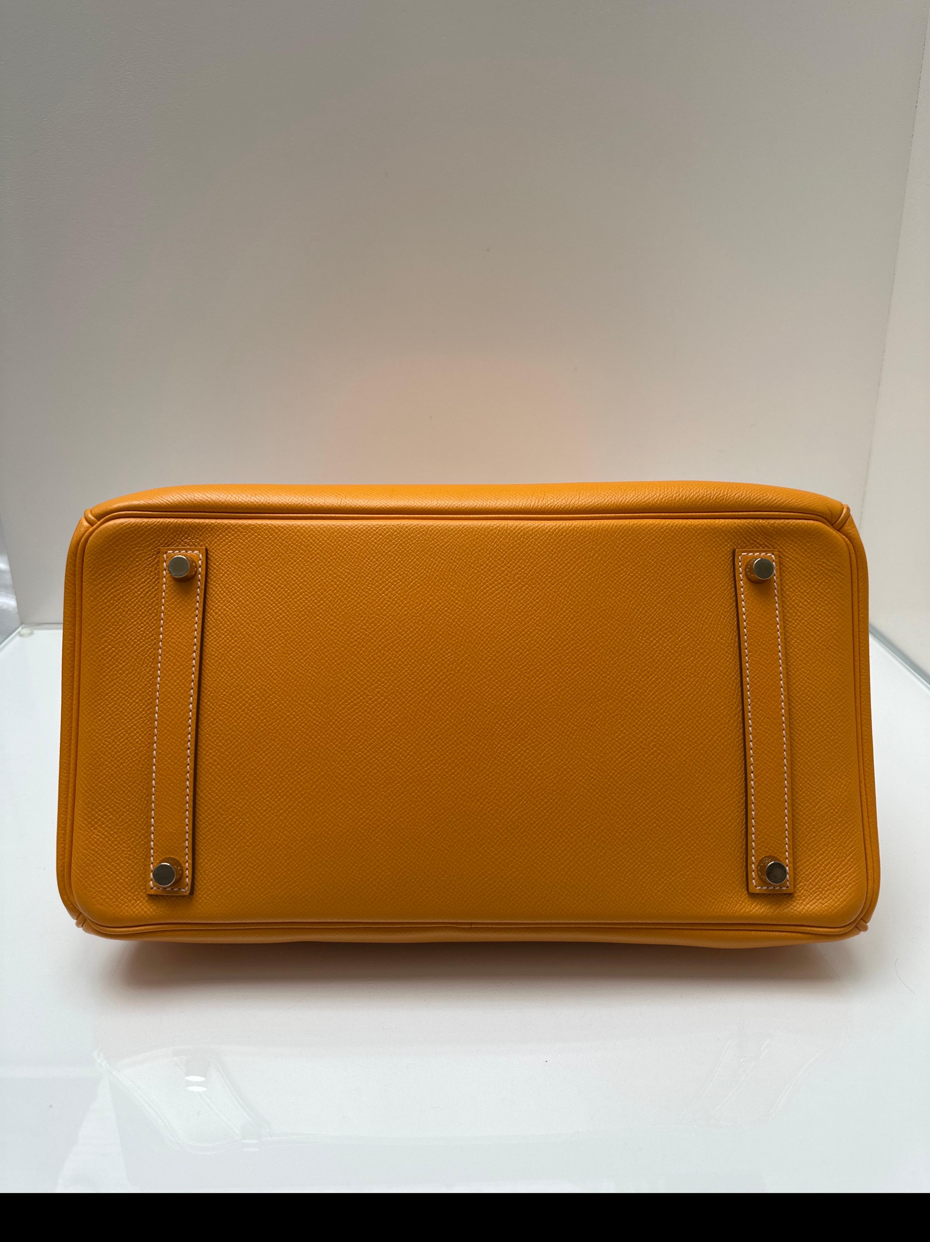 Borsa Hermes Birkin Jaune 35 in vendita 5