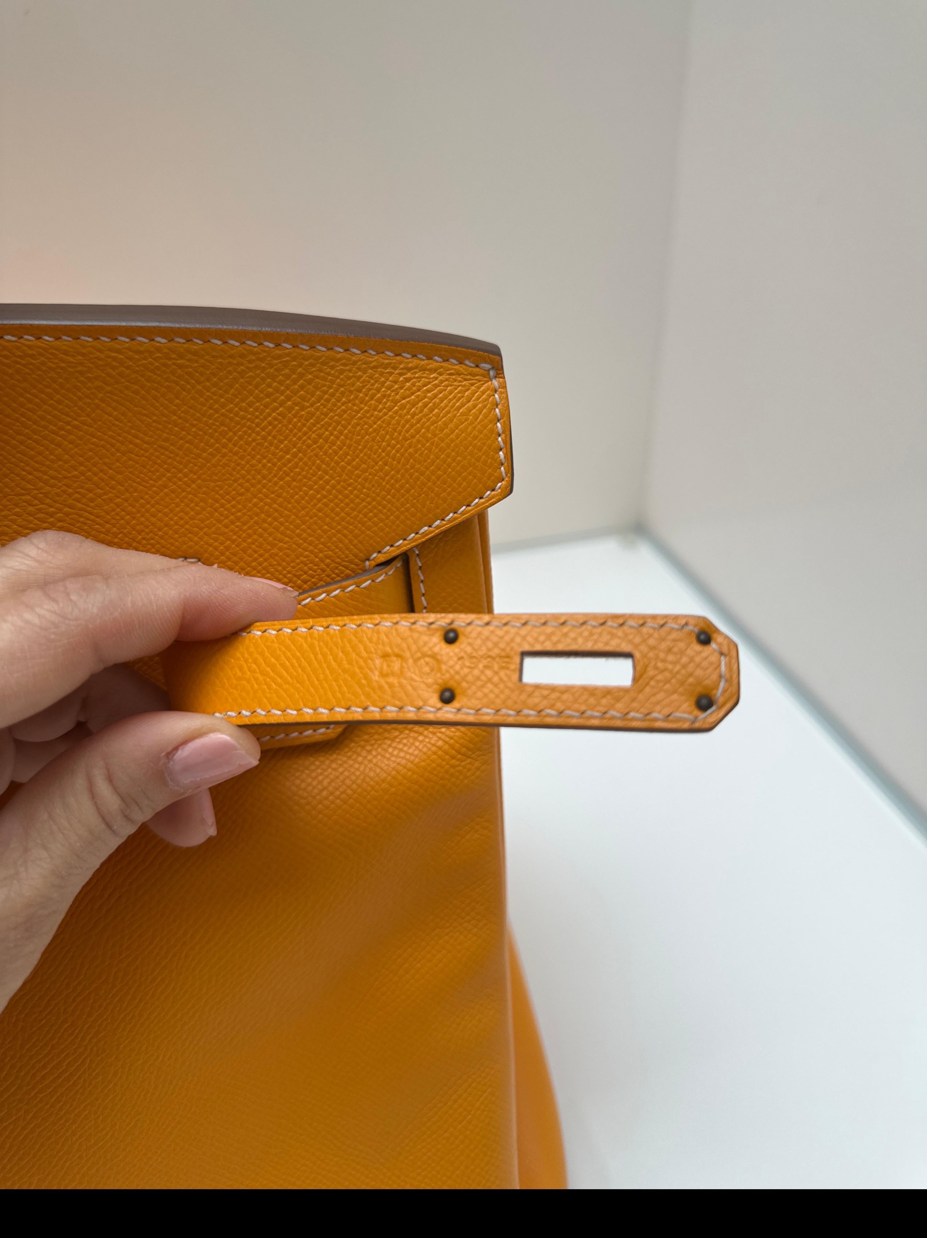 Borsa Hermes Birkin Jaune 35 in vendita 7