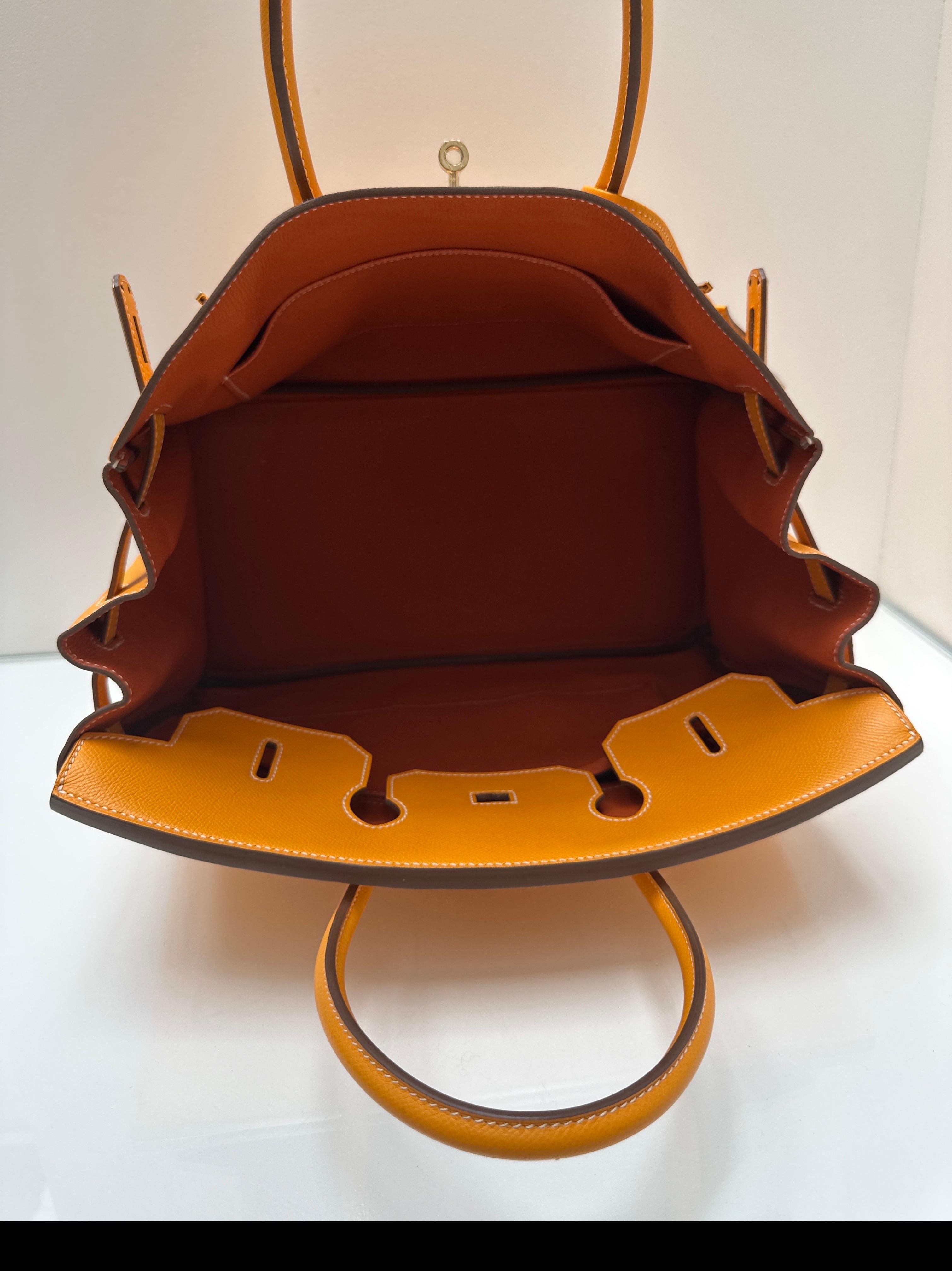 Borsa Hermes Birkin Jaune 35 in vendita 8