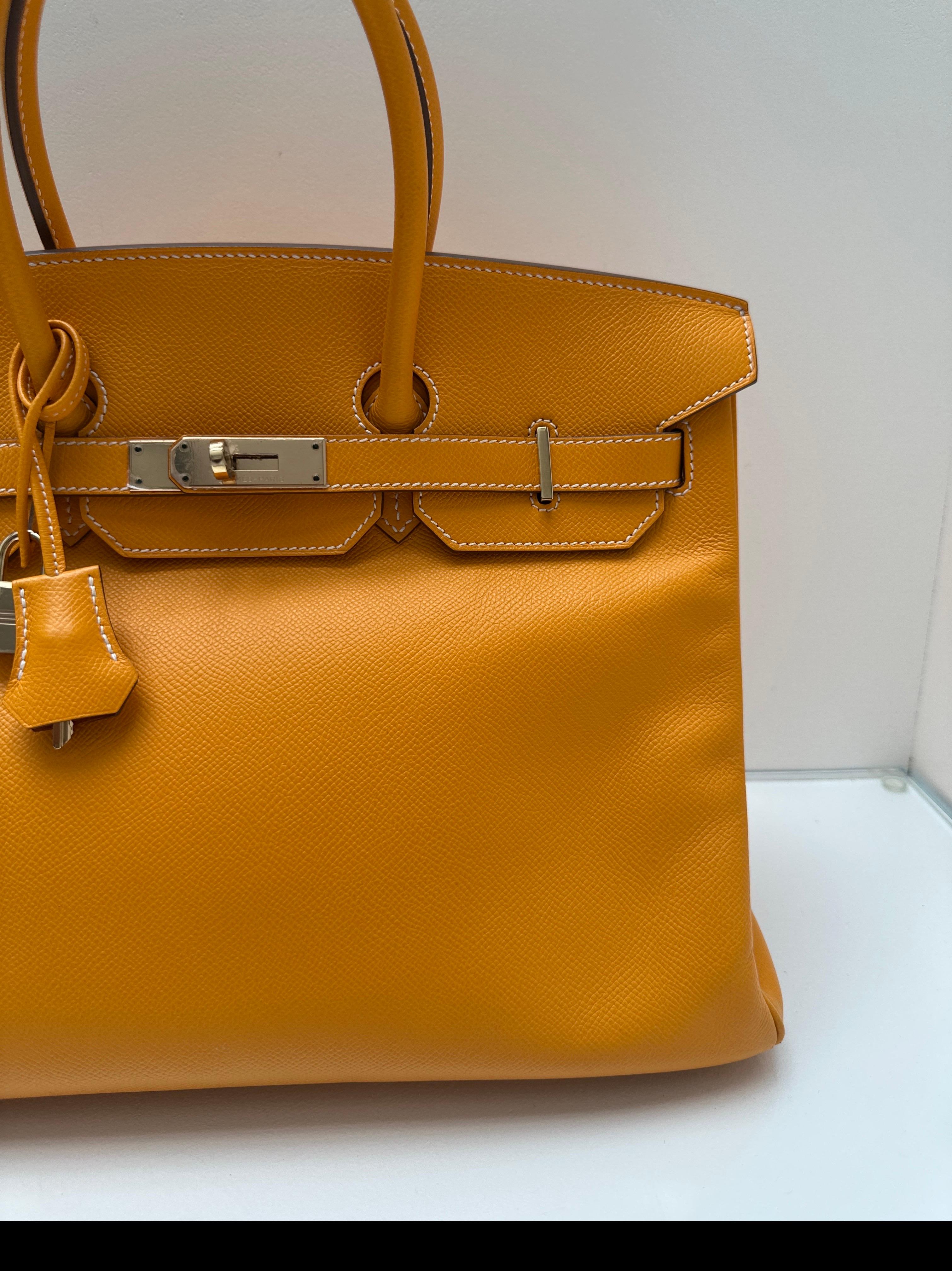 Borsa Hermes Birkin Jaune 35 In condizioni buone in vendita a Athens, GA