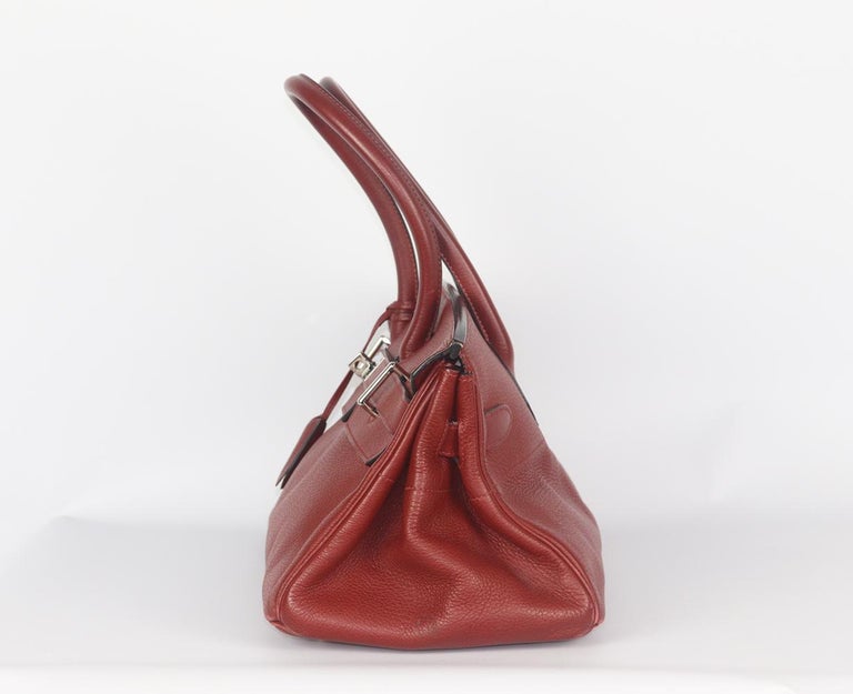 Hermès Birkin JPG Clemence Palladium H/W Shoulder Bag In Good Condition In London, GB