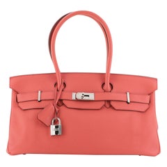 Hermes Birkin JPG Handbag Bougainvillea Clemence with Palladium Hardware 42