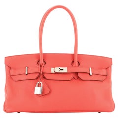 Hermes Birkin JPG Handbag Bougainvillier Clemence with Palladium Hardware 42