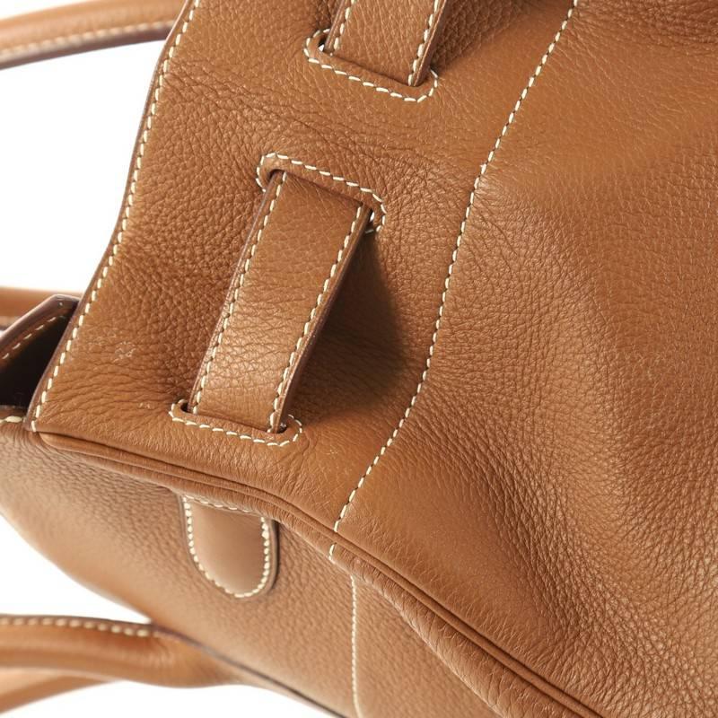 Hermes Birkin JPG Handbag Brown Clemence with Gold Hardware 42 4