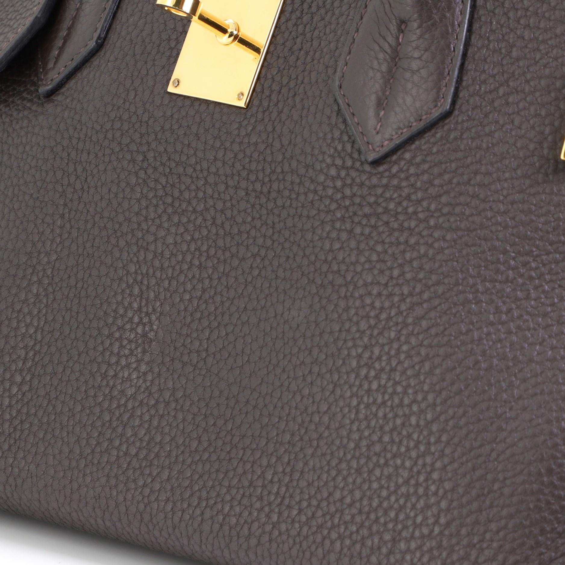 Women's or Men's Hermes Birkin JPG Handbag Cafe Clemence with Gold Hardware 42