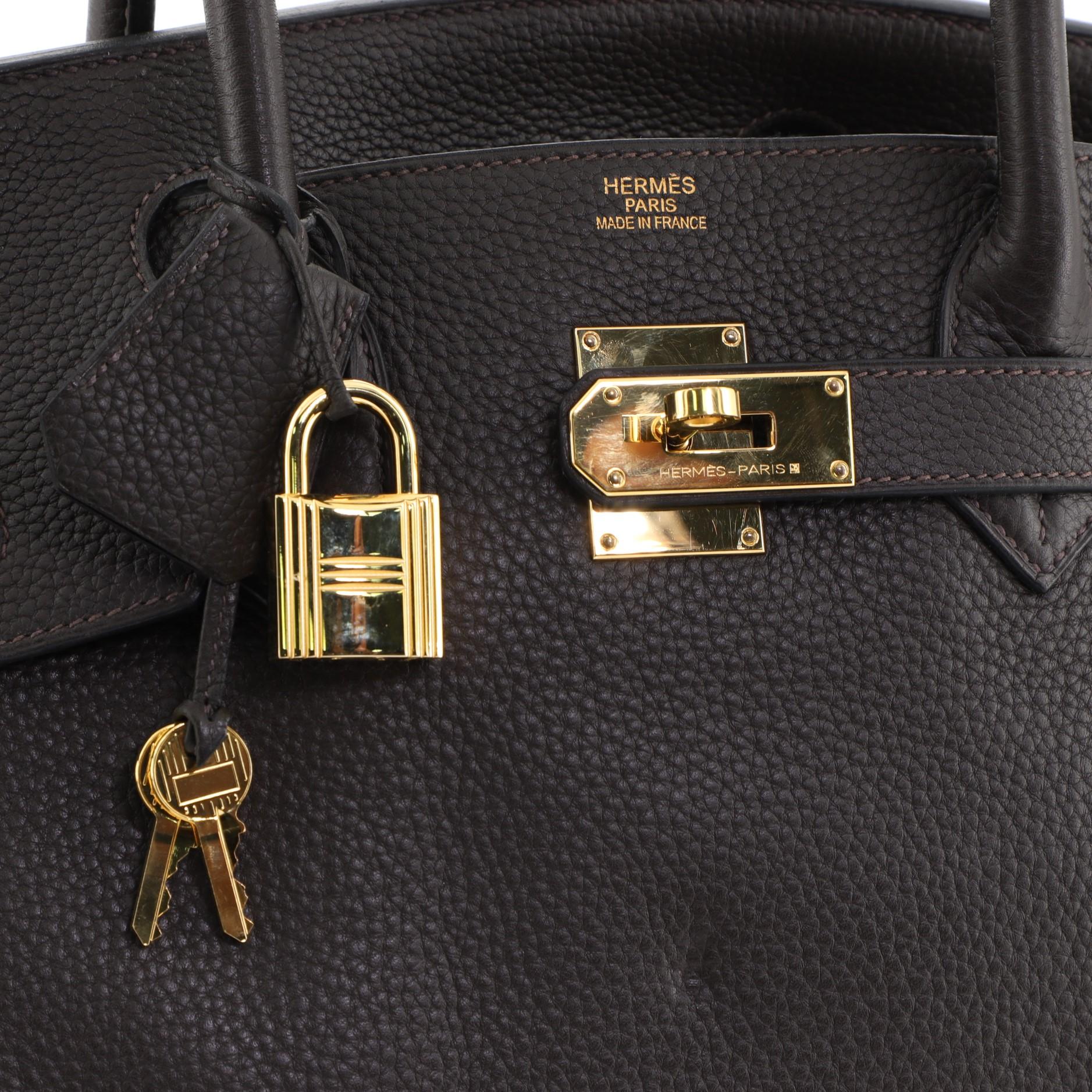 Hermes Birkin JPG Handbag Cafe Clemence with Gold Hardware 42 1