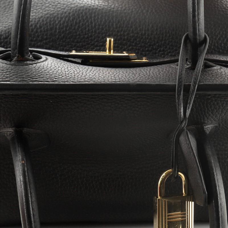 Hermes Birkin JPG Handbag Noir Clemence with Gold Hardware 42 4
