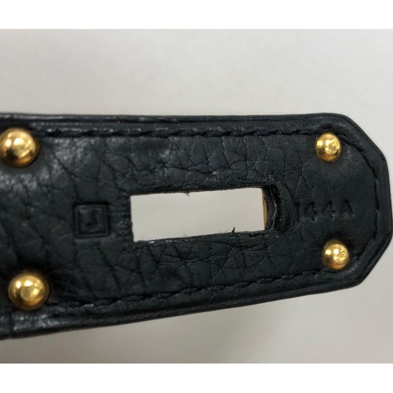 Hermes Birkin JPG Handbag Noir Clemence with Gold Hardware 42 5