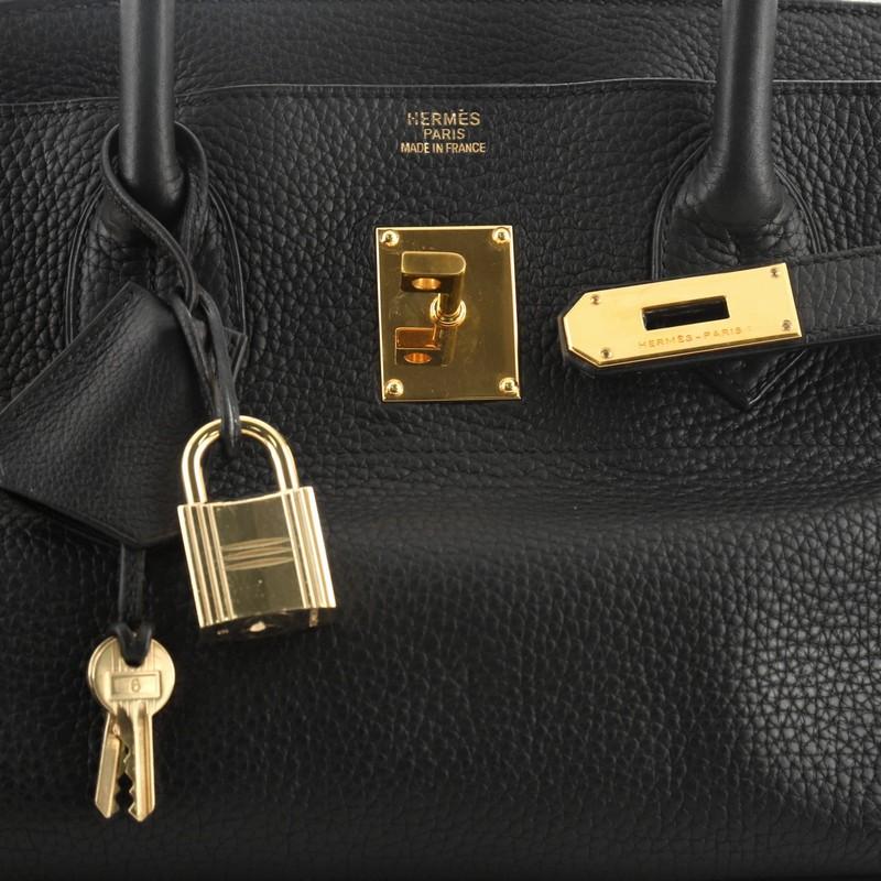 Hermes Birkin JPG Handbag Noir Clemence with Gold Hardware 42 1