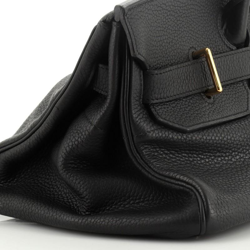 Hermes Birkin JPG Handbag Noir Clemence with Gold Hardware 42 2