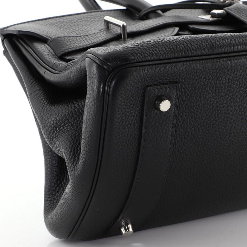 Hermes Birkin JPG Handbag Noir Clemence with Palladium Hardware 42 1