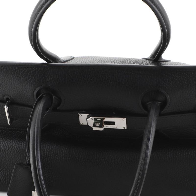 Hermes Birkin JPG Handbag Noir Clemence with Palladium Hardware 42 4